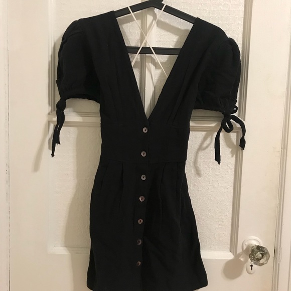 Black Free People Mini Dress - Picture 3 of 5